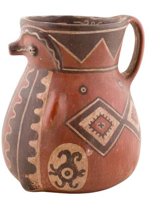 Jarra em cerâmica desenhada com símbolos indígenas (Foto: Shutterstock)