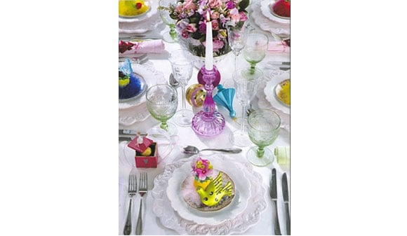 mesa natal colorida