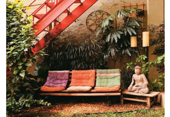 espaço zen jardim