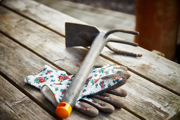 ferramentas de jardim garfo largo