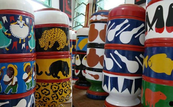 filtros de barro decorados
