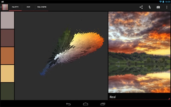 App Real Colors apresenta paleta de cores a partir de uma foto enviada (Foto: Divulgação/Google Play)