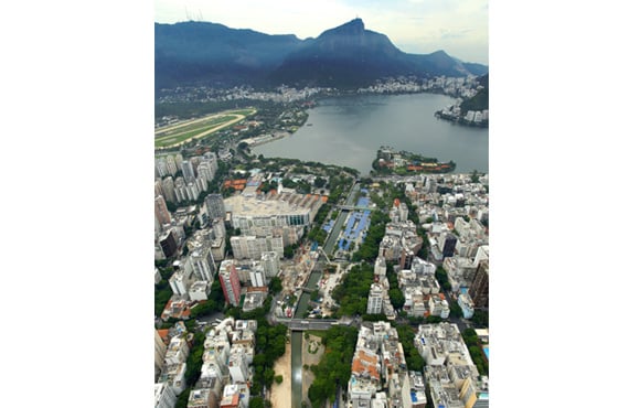 Vista aérea da Lagoa, Rio de Janeiro, Jardim de Alah (Foto: Divulgação)