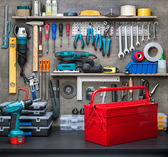 Painel de ferramenta: você mesmo pode montar para organizar as peças (Foto: Shutterstock)