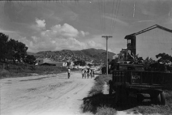 Morro da Penha em 1958 (Foto: IBGE/Divulgação)