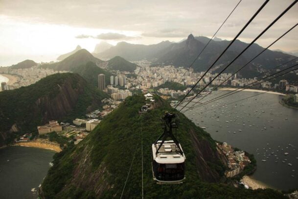 Teleférico da cidade do Rio