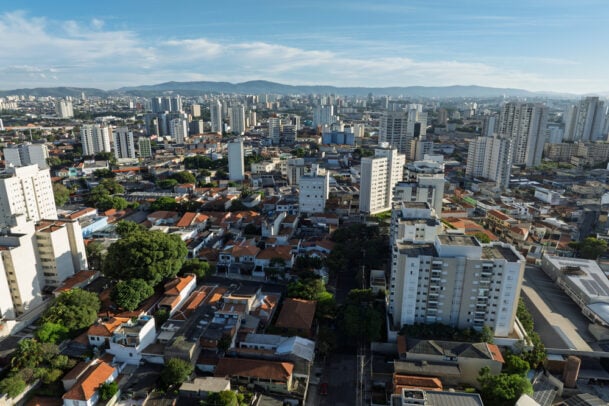 Vista aérea da Lapa, em São Paulo