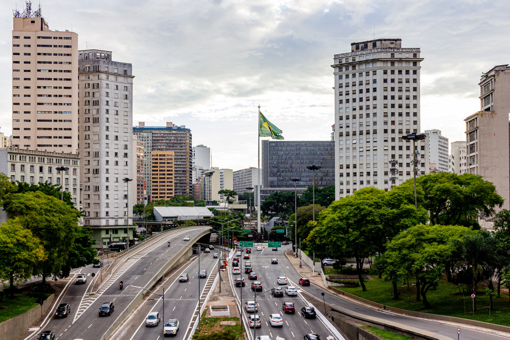 Vista da estação de metro