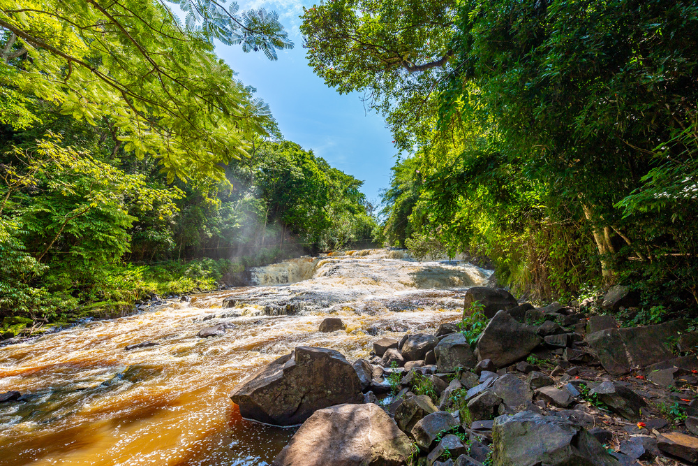Vista de uma das cachoeiras de SP