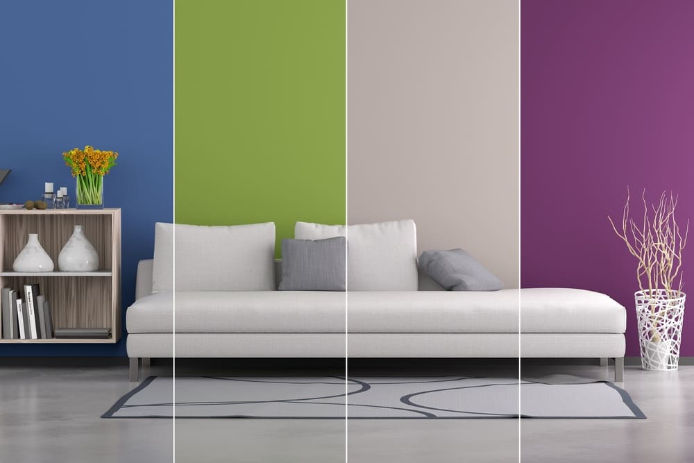 Modelos de cores para parede